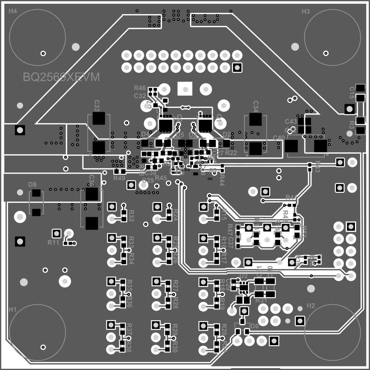 BQ25692EVM, BQ25692-Q1EVM BMS083E-2 底視圖
