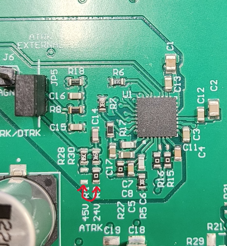 LM5126AEVM-BST 在 24V 和 45V 之間選擇