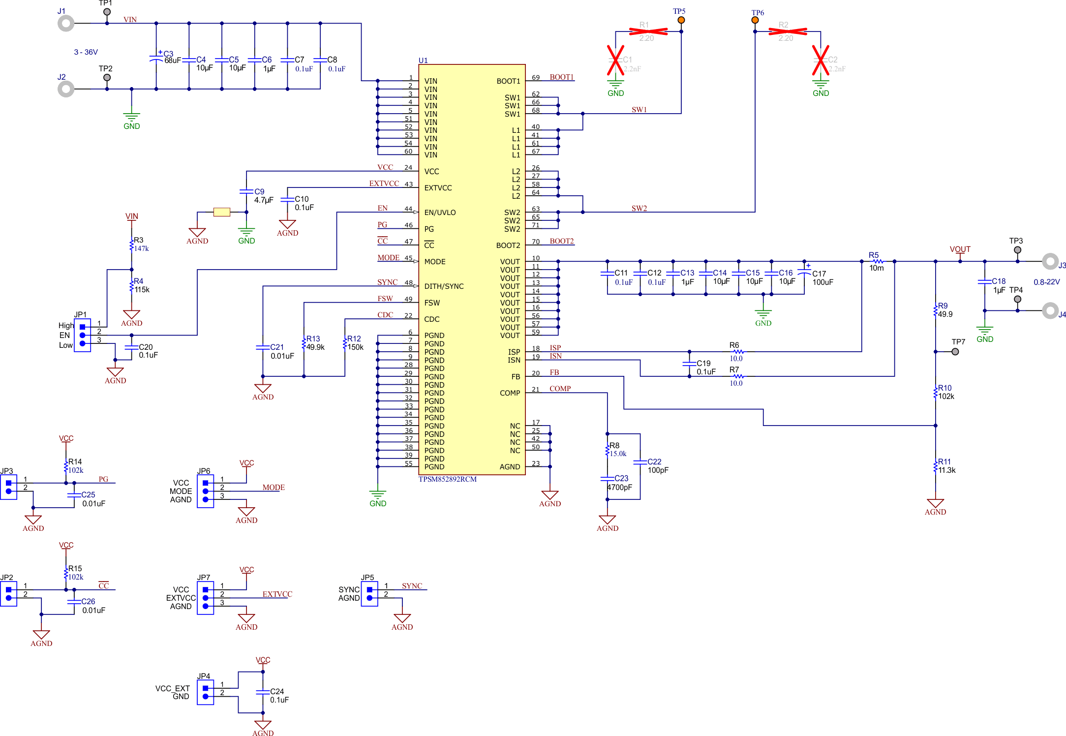 TPSM852892EVM TPSM852892EVM 原理圖