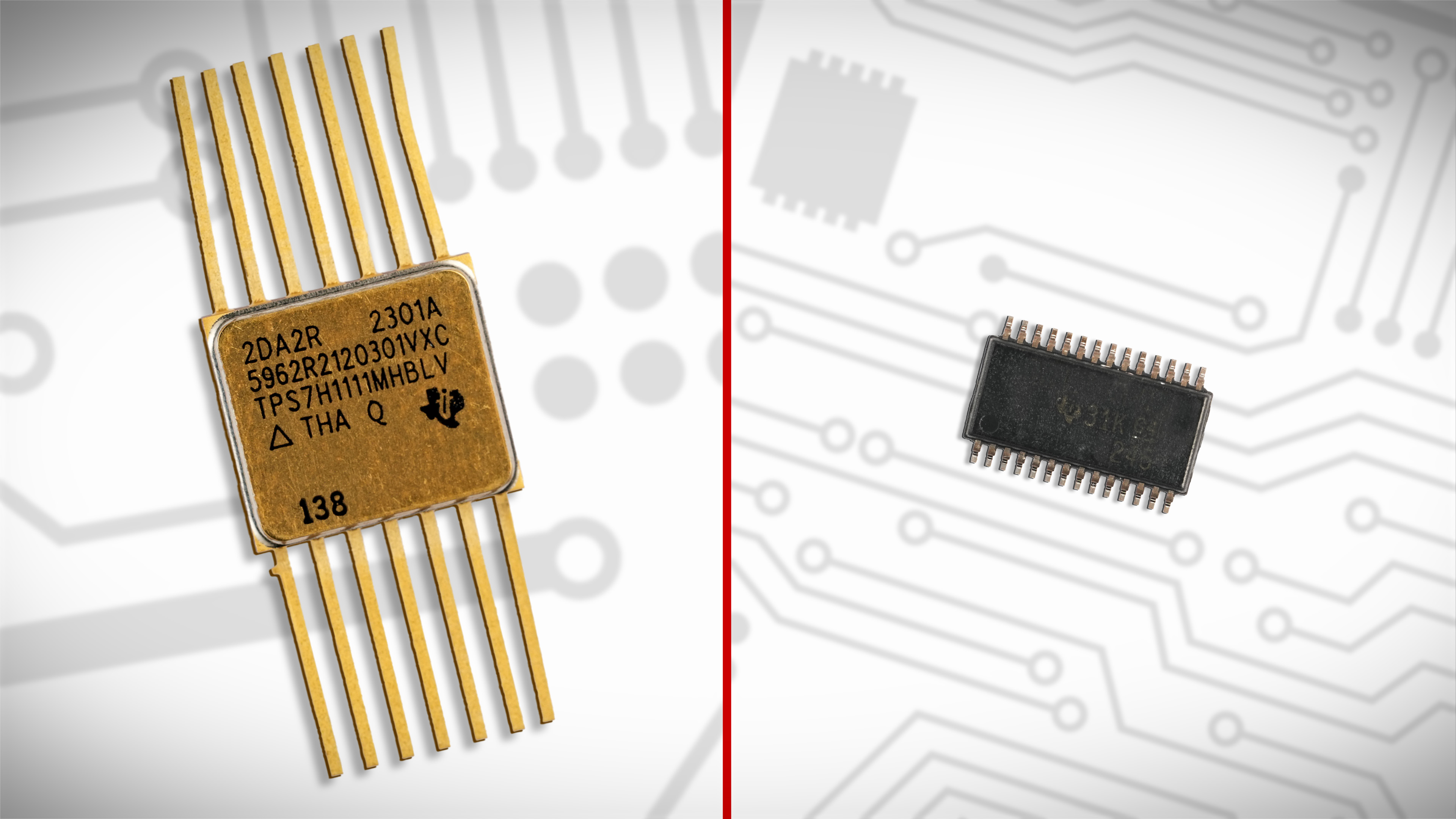  由于具備 QML 封裝能力，TI 得以銷售適用于航天級設計的模擬產(chǎn)品，包括 QML-V 陶瓷封裝和 QML-P 塑料封裝。