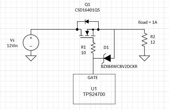  MOSFET 柵極過壓鉗位最終電路