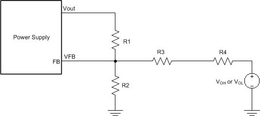  最大和最小 Vout 下的等效電路