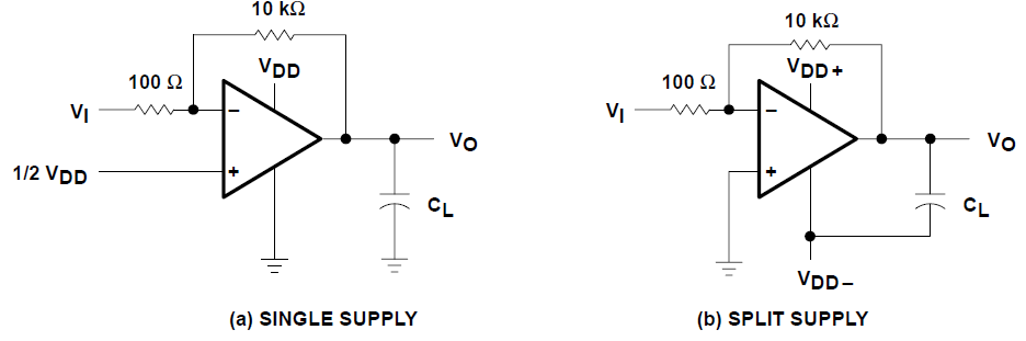 TLC272 TLC272A TLC272B TLC277 100 倍增益反相放大器