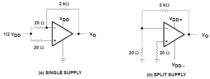 TLC272 TLC272A TLC272B TLC277 噪聲測試電路