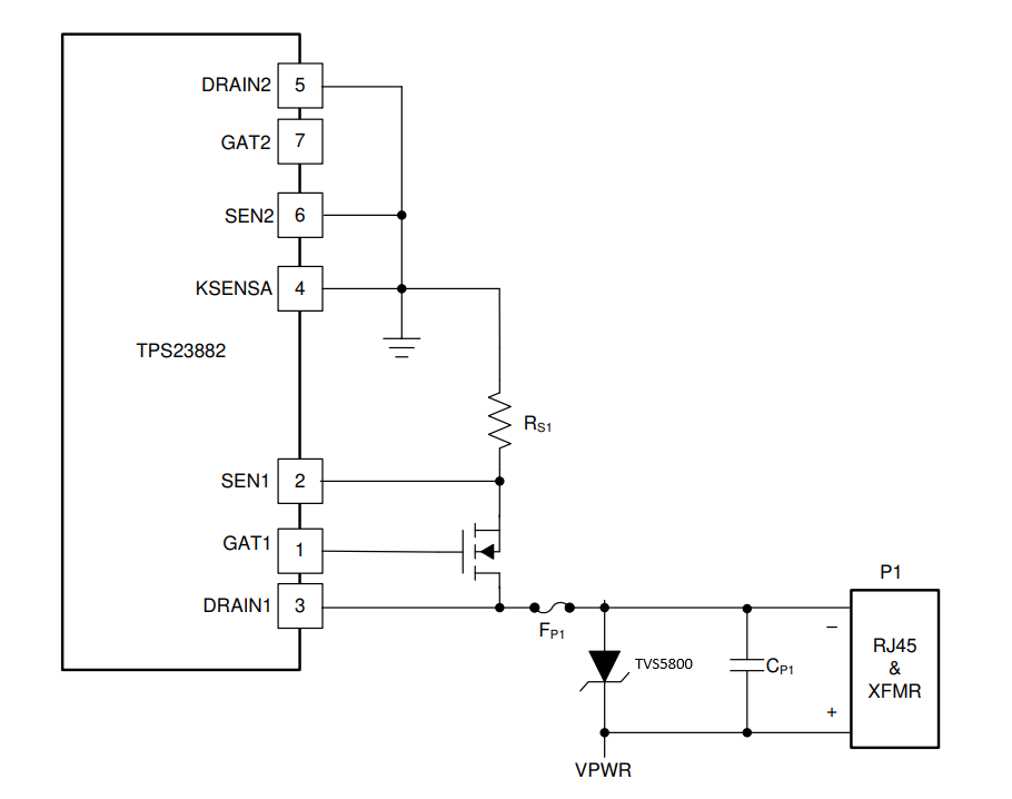 TVS5800 TVS5800 應(yīng)用原理圖