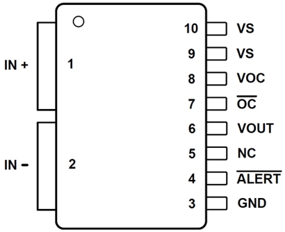  TMCS1133-Q1 引腳圖