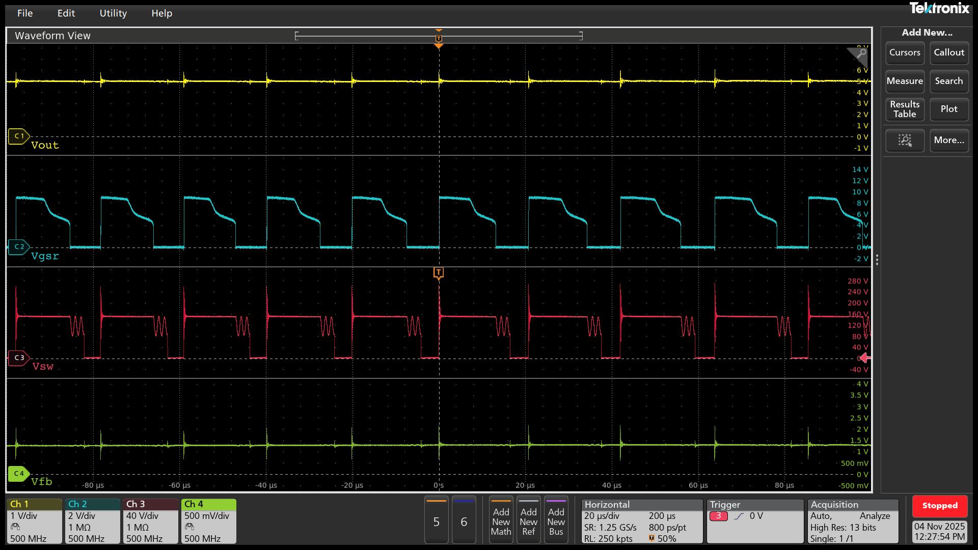 UCG28824EVM-124 Vin = 90Vac，Vout = 5V