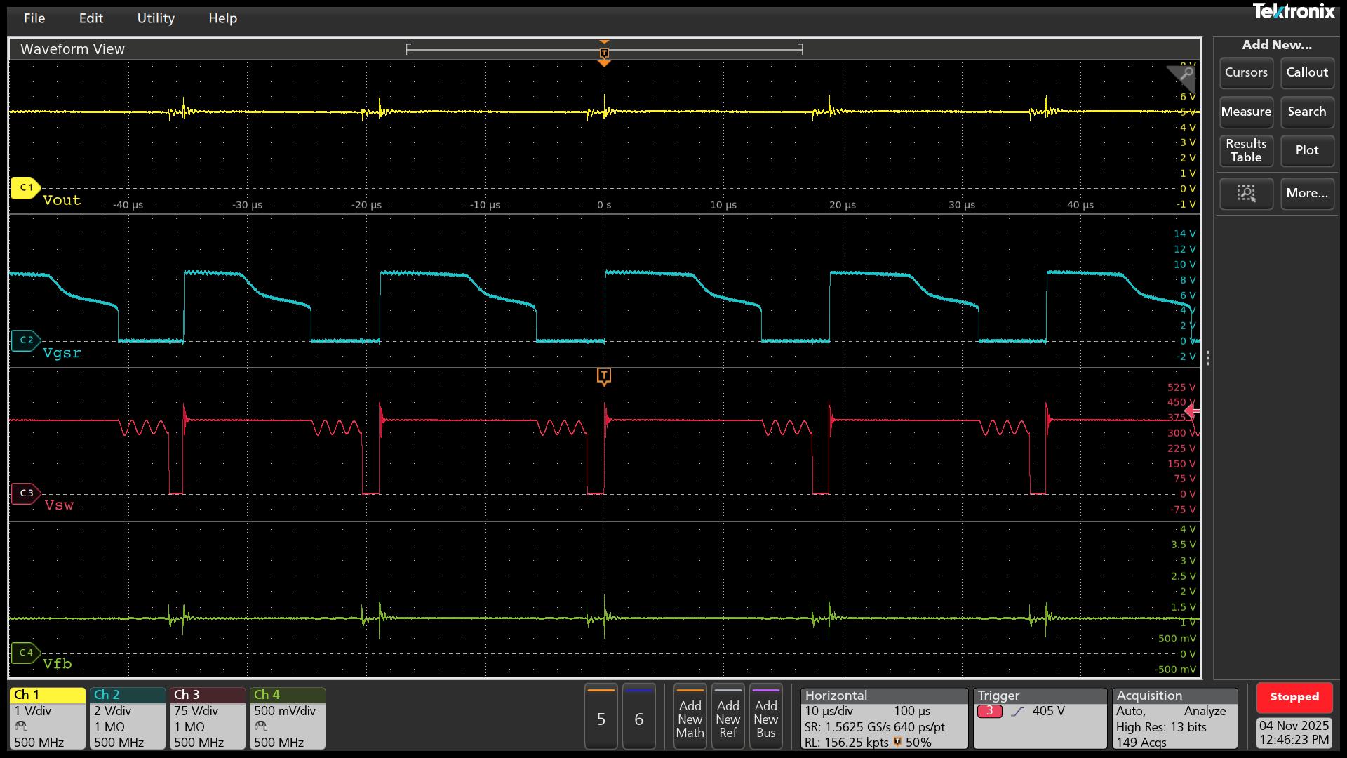 UCG28824EVM-124 Vin = 230Vac，Vout = 5V