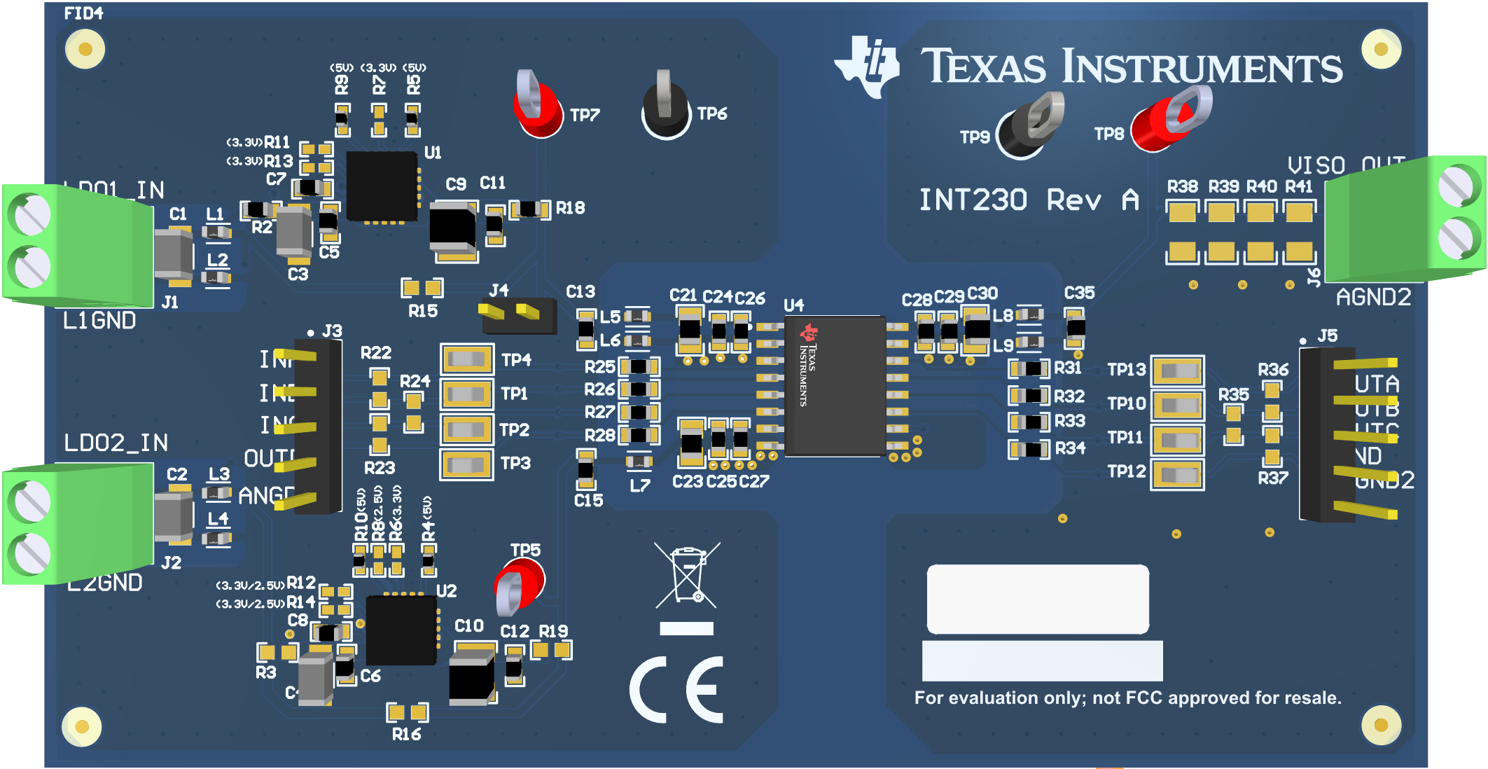 ISOW6441DWEEVM ISOW6441DWEEVM PCB 3D 圖