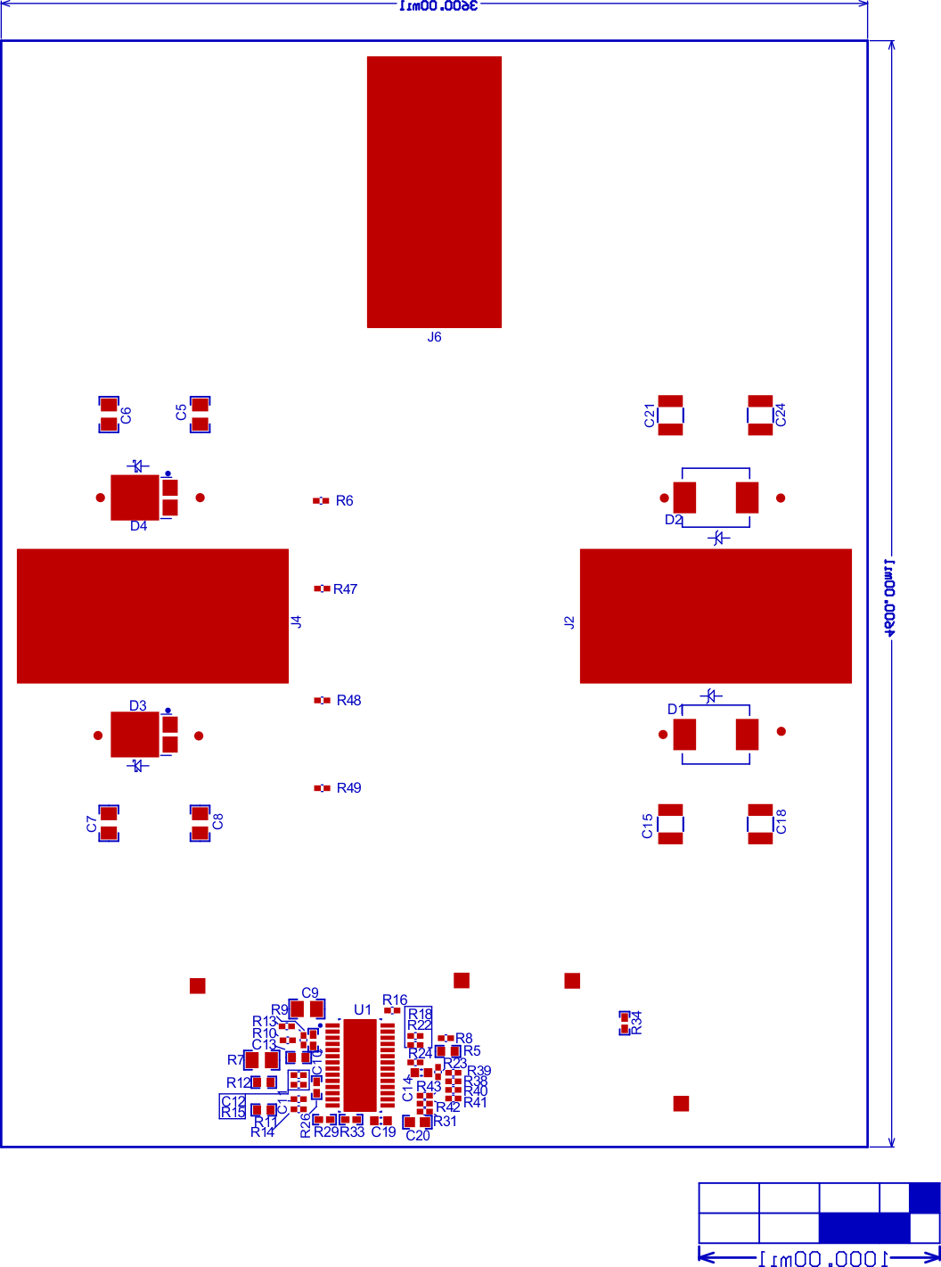 LM5066H1EVM LM5066H1EVM 電路板：底層裝配圖