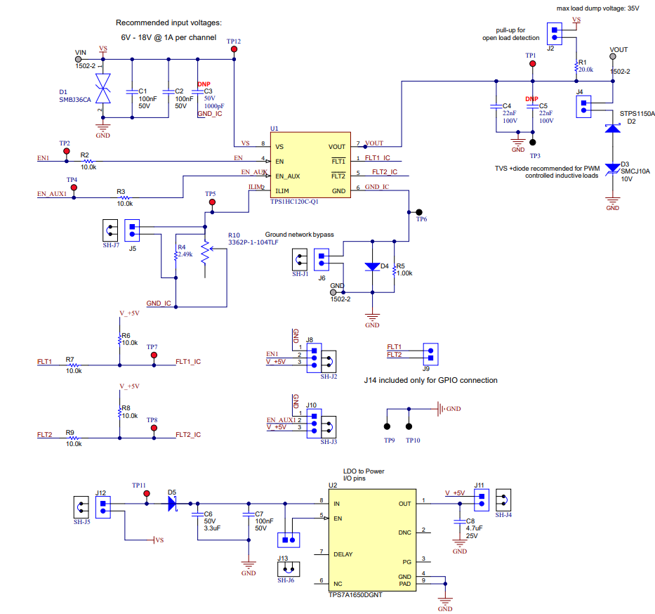 TPS1HC120Q1EVM TPS1HC120Q1EVM 原理圖